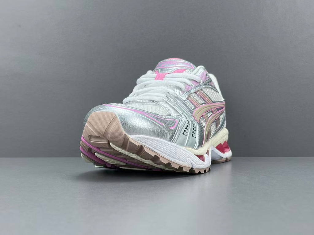 Women's Silver Pink Mesh Running Sneakers | Lightweight Cushion Sports Shoes