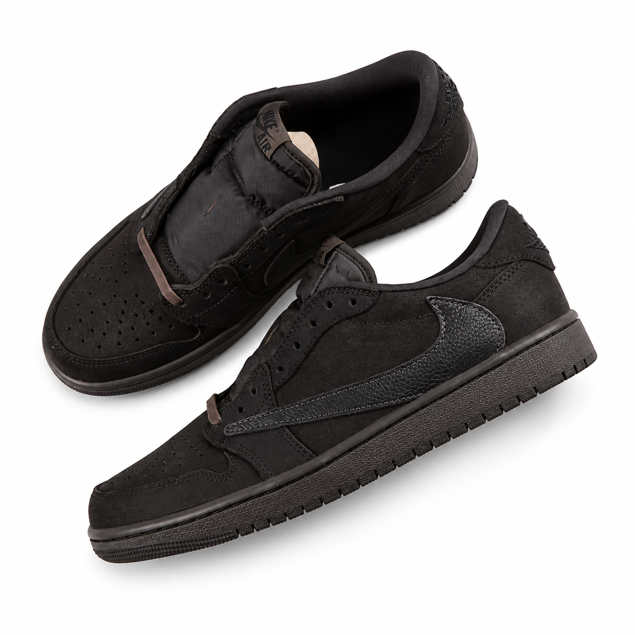 Vintage Black Low-Top Casual Sneakers | Streetwear Style Shoes