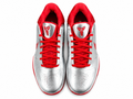 Silver Red Basketball Shoes | High-Traction Performance Sneakers