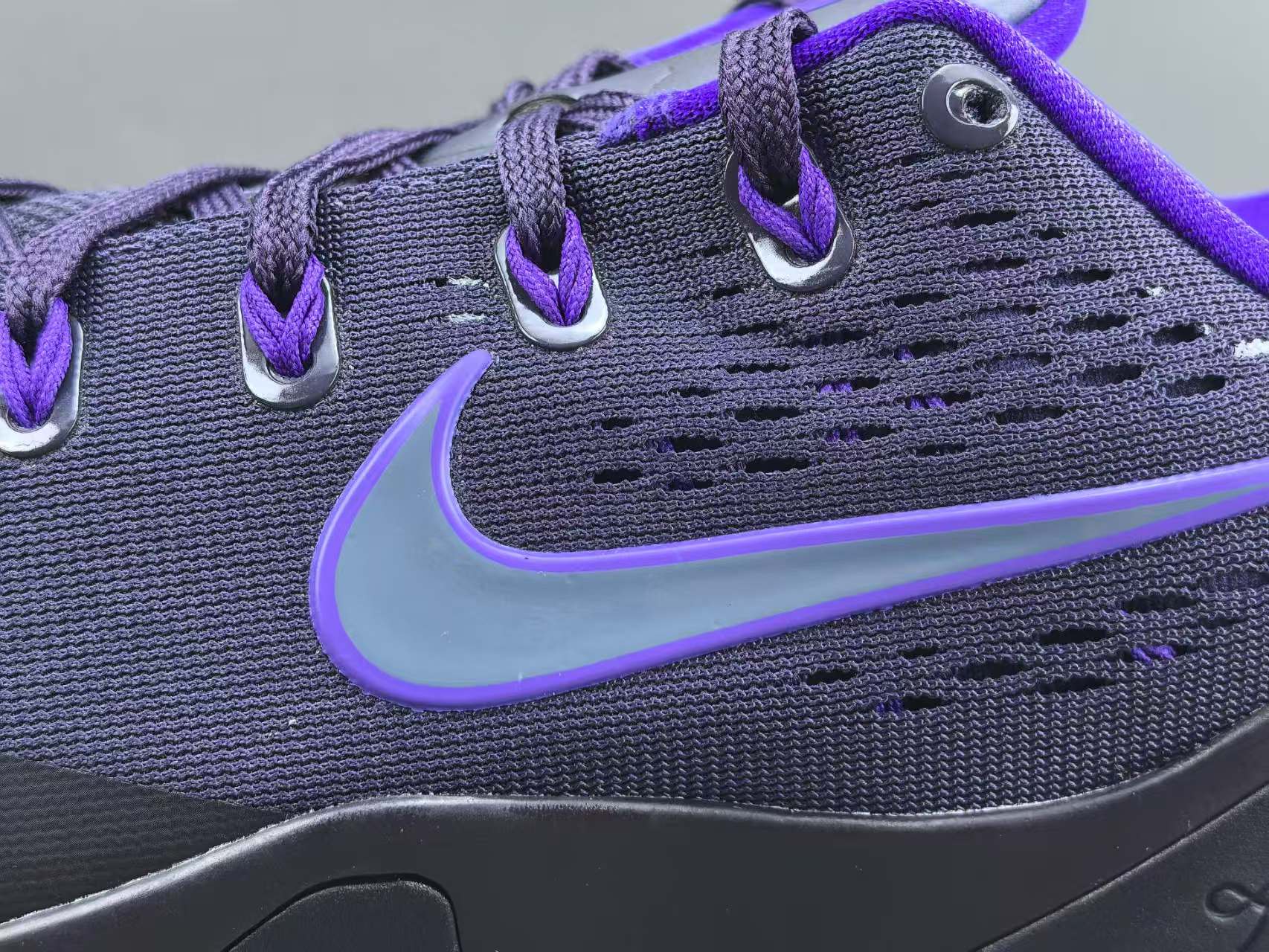 Purple Black Basketball Shoes | Lightweight Performance Court Sneakers