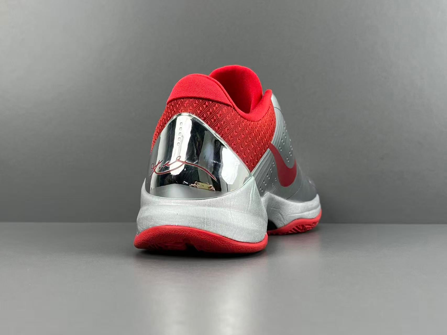 Silver Red Basketball Shoes | High-Traction Performance Sneakers