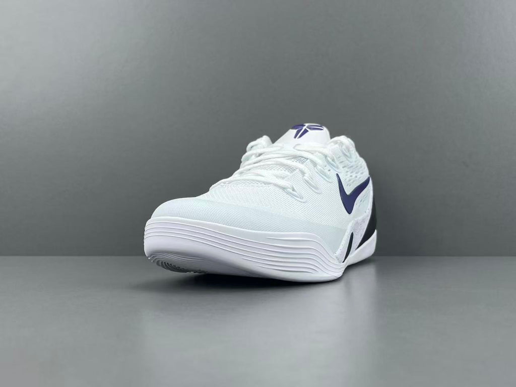 White & Purple Performance Basketball Shoes | Lightweight Court Sneakers