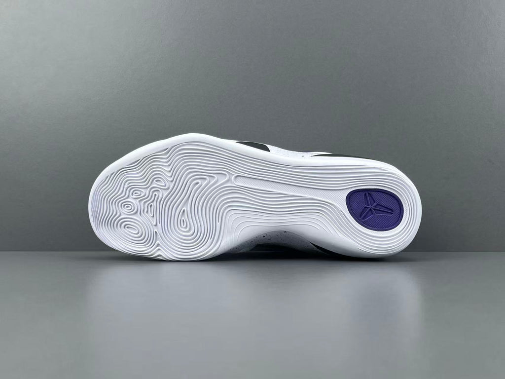 White & Purple Performance Basketball Shoes | Lightweight Court Sneakers