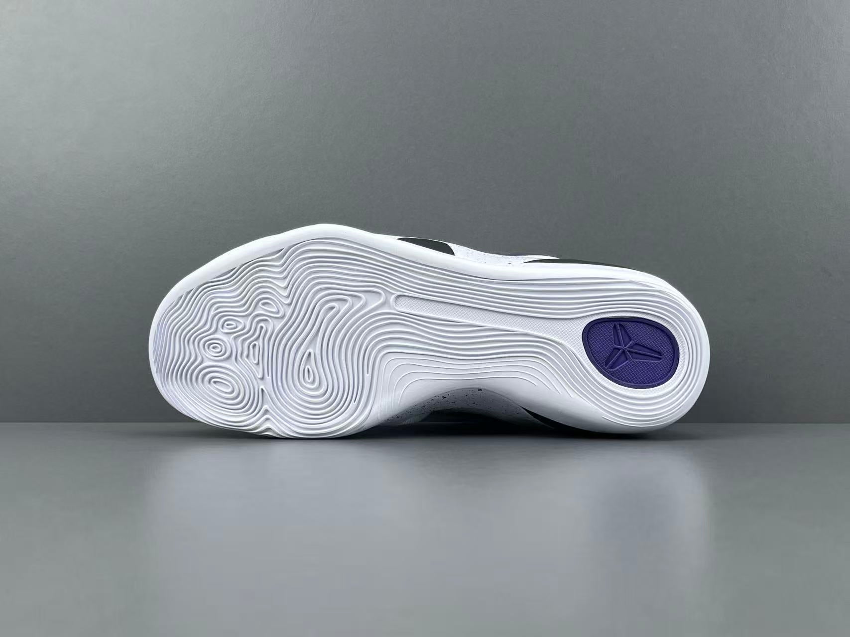 White & Purple Performance Basketball Shoes | Lightweight Court Sneakers