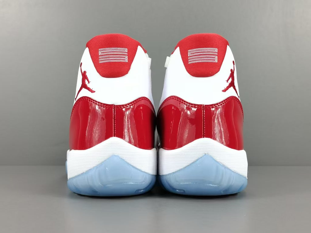 Premium Red White High-Top Basketball Shoes
