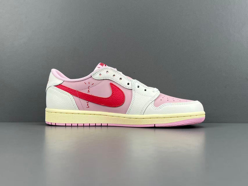Vintage Pink Low-Top Casual Sneakers
