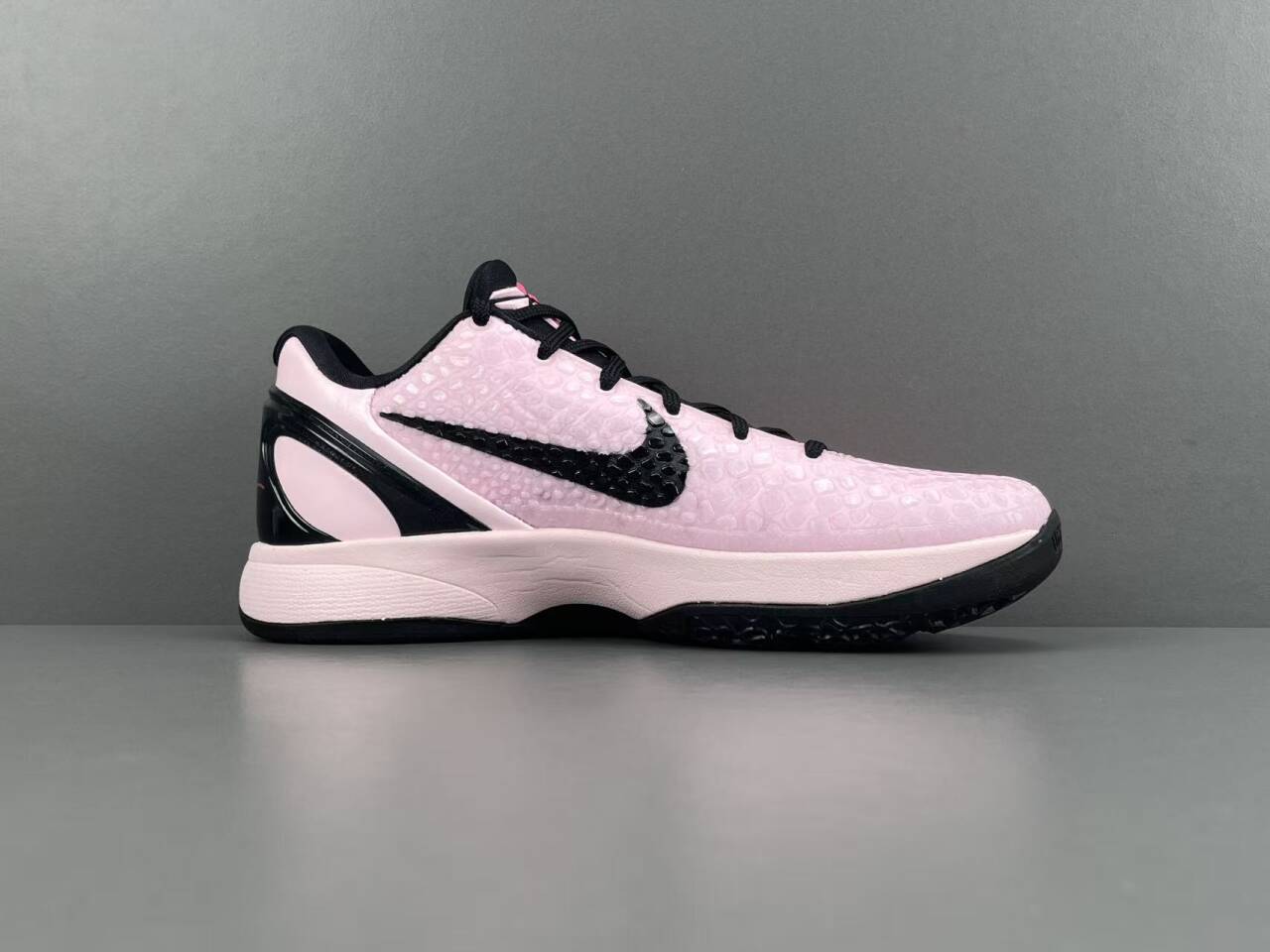 Pink Black Low-Top Basketball Shoes | Lightweight Court Sneakers