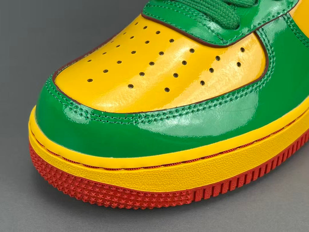 Colorful Patent Leather Low Top Sneakers
