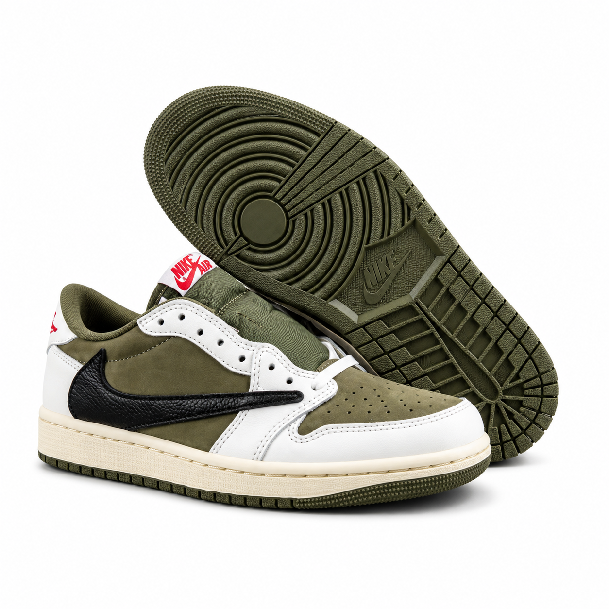 Vintage Olive Low-Top Casual Sneakers – Comfortable Everyday Streetwear Shoes