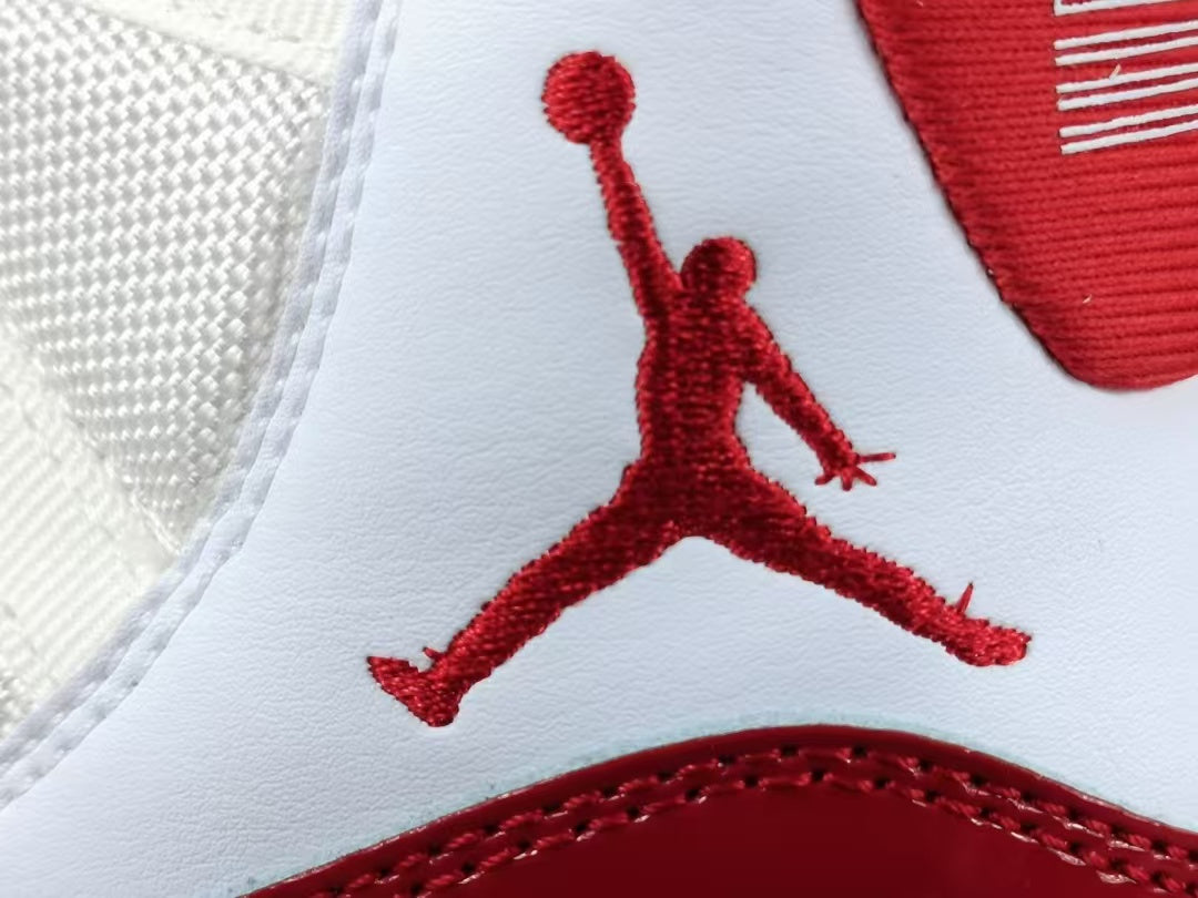 Premium Red White High-Top Basketball Shoes