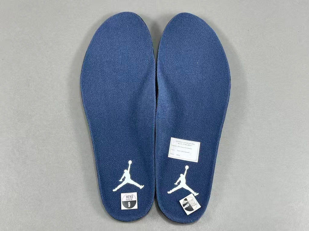 Premium White Navy Blue Leather Sneakers