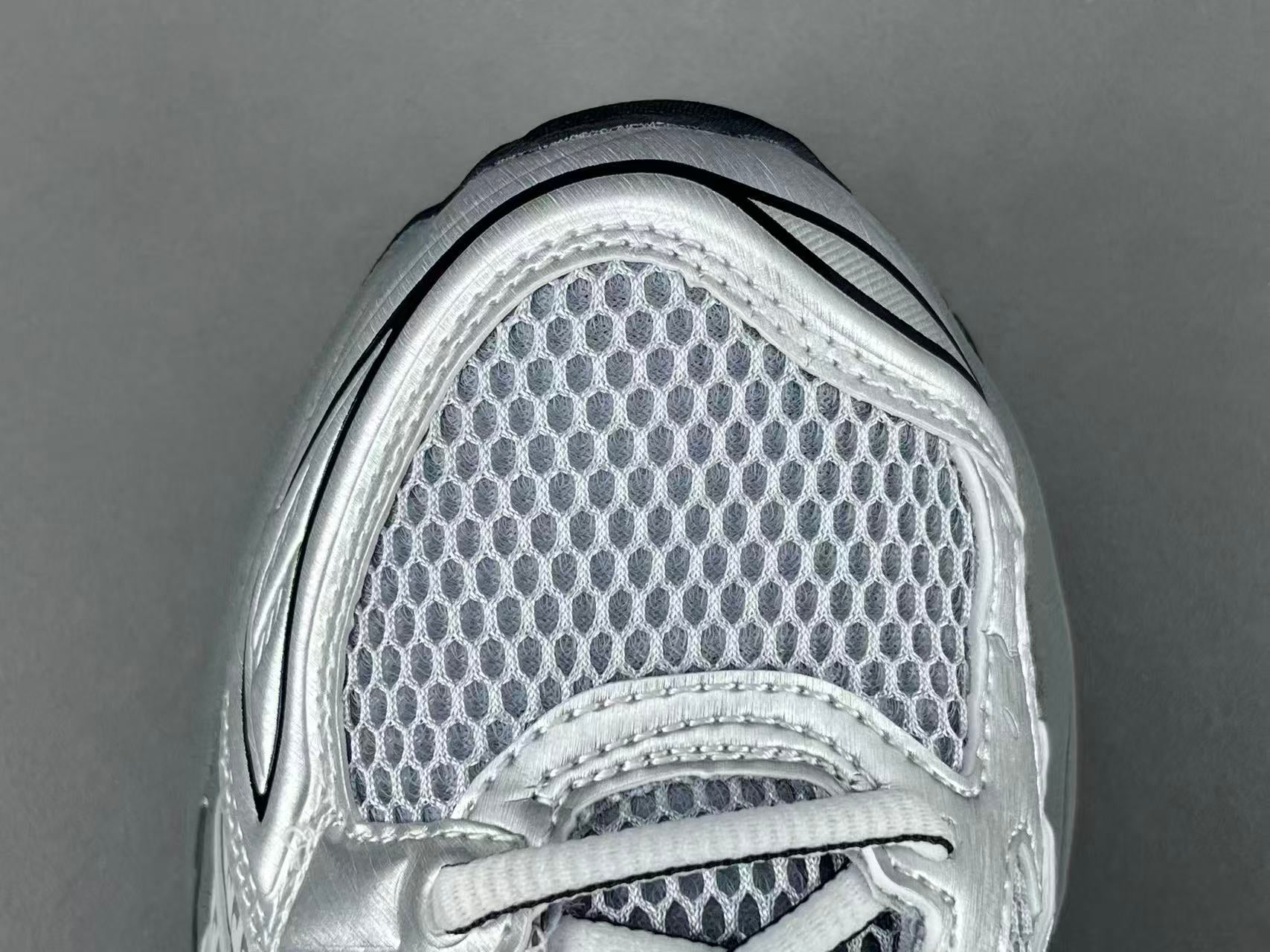 Silver Grey Mesh Running Shoes | Lightweight Comfort Sneakers