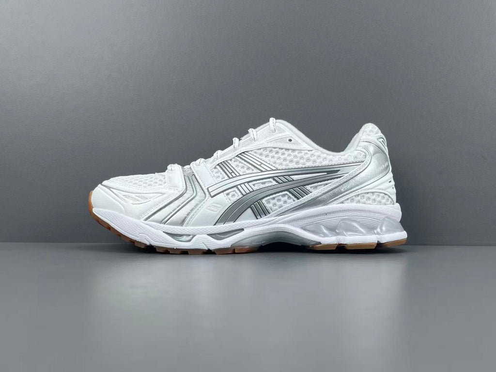 White Silver Running Shoes | Breathable Athletic Sneakers
