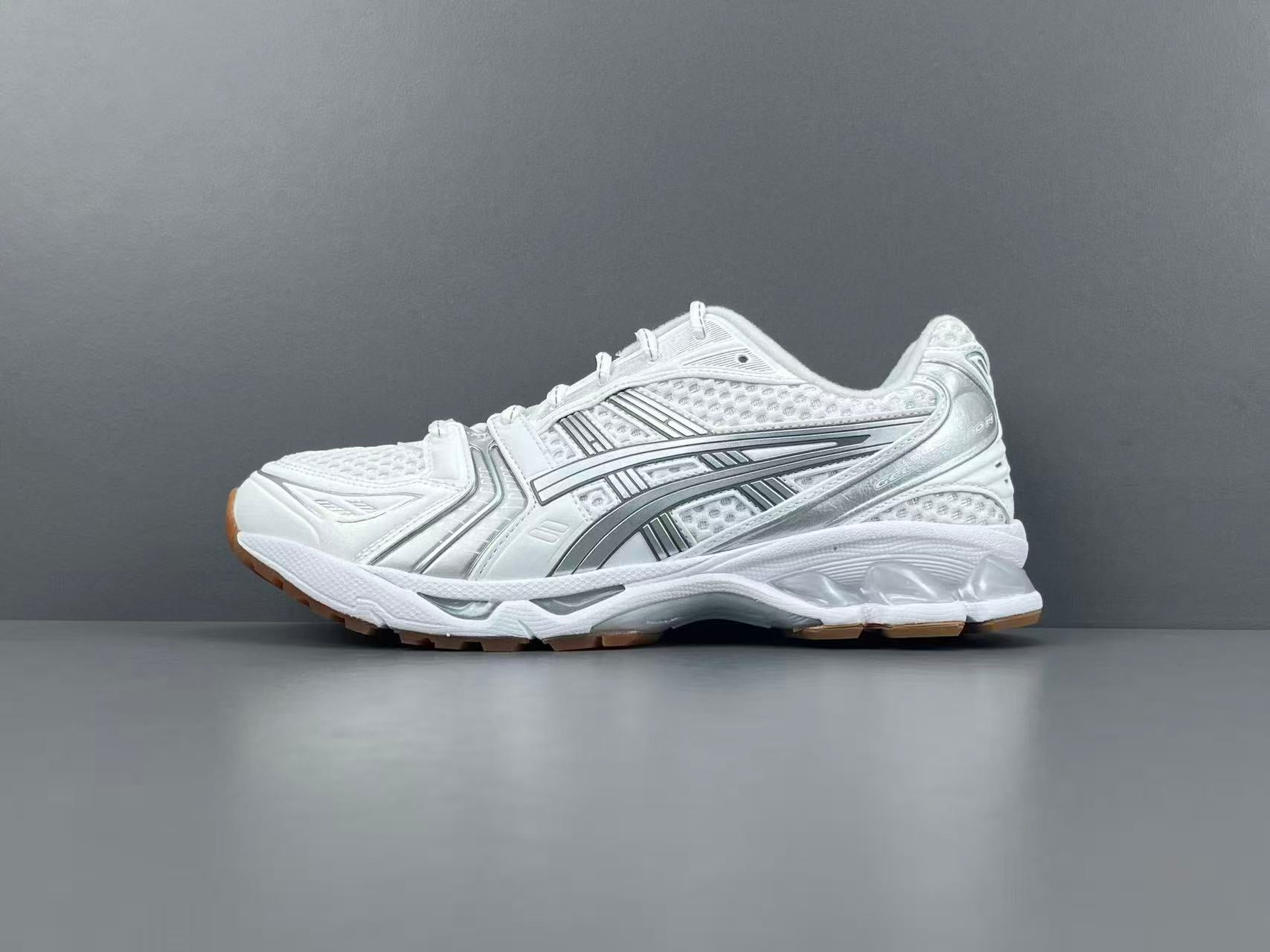 White Silver Running Shoes | Breathable Athletic Sneakers