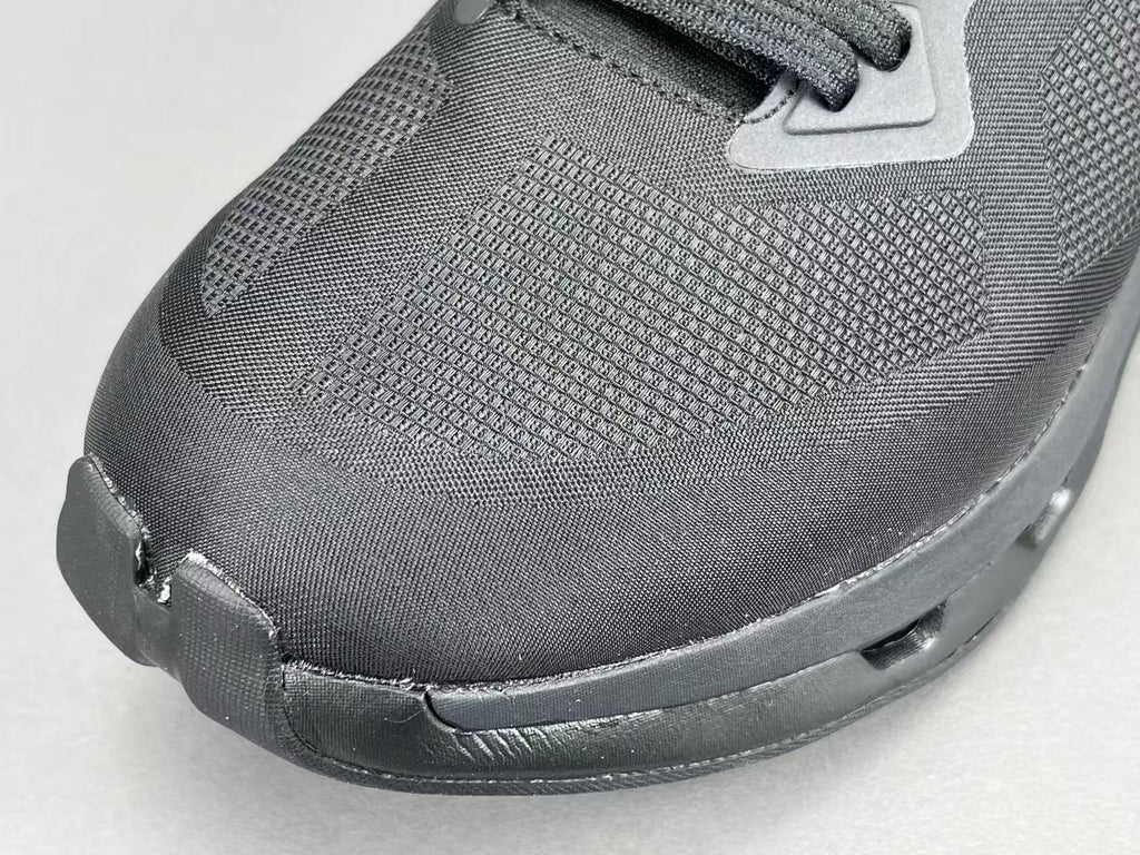 Men's All Black Lightweight Running Shoes | Breathable Cushion Athletic Sneakers