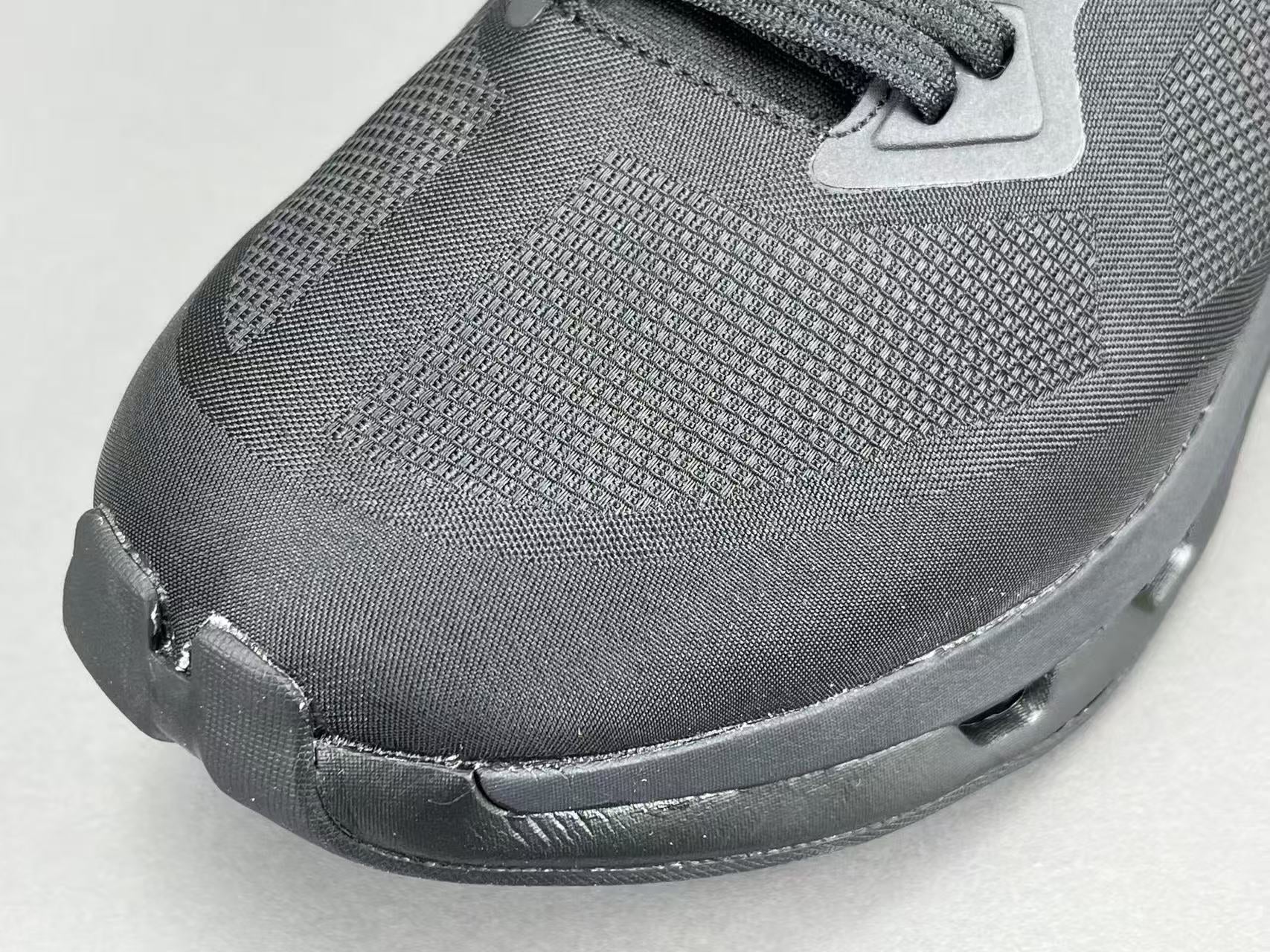 Men's All Black Lightweight Running Shoes | Breathable Cushion Athletic Sneakers