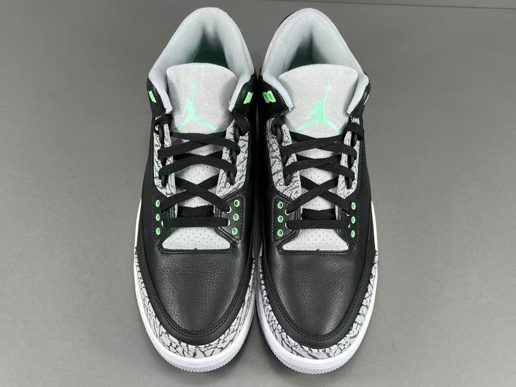 Black & Green Basketball Sneakers | Premium Leather Sports Shoes