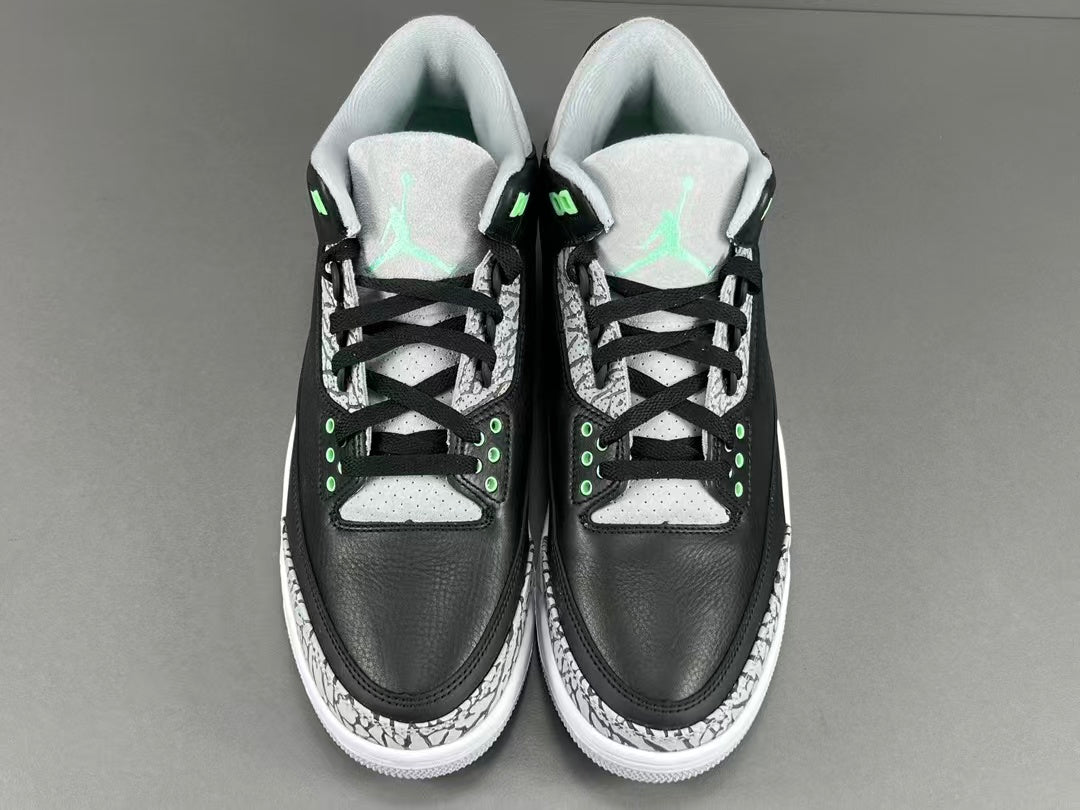 Black & Green Basketball Sneakers | Premium Leather Sports Shoes