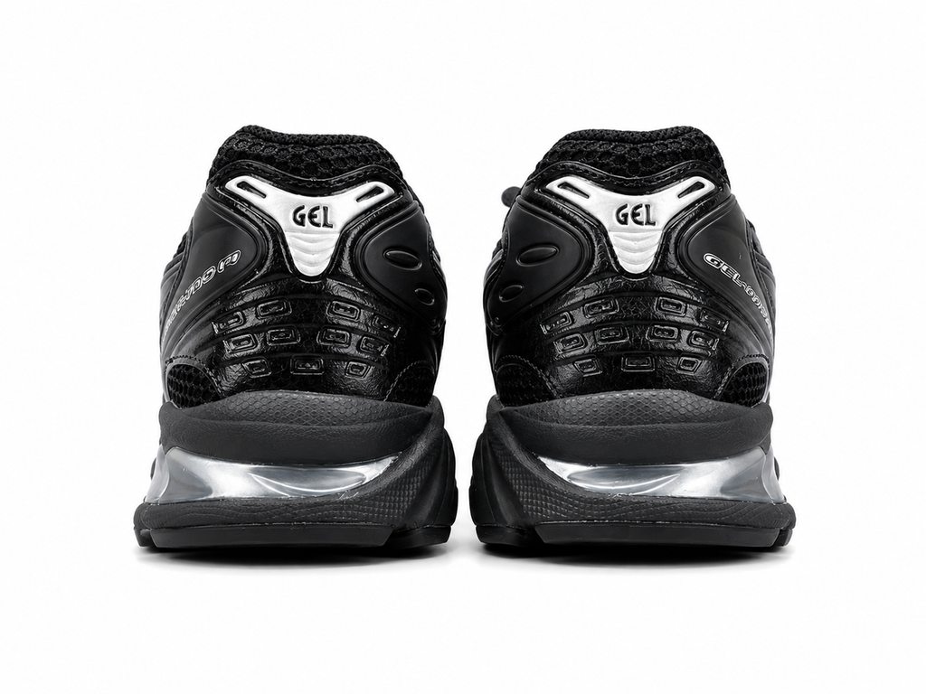 Black Mesh Running Sneakers | Lightweight Cushion Athletic Shoes