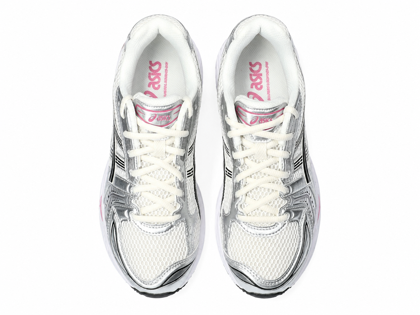 Women's Silver Pink Retro Running Shoes | Breathable Mesh Sneakers