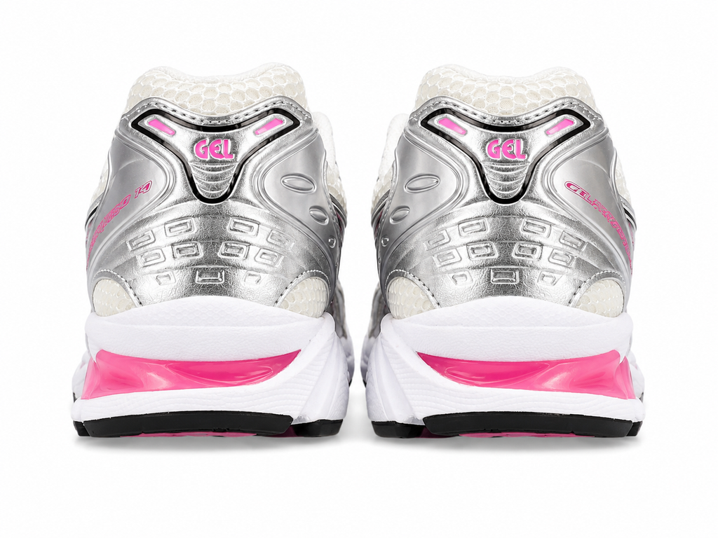 Women's Silver Pink Retro Running Shoes | Breathable Mesh Sneakers