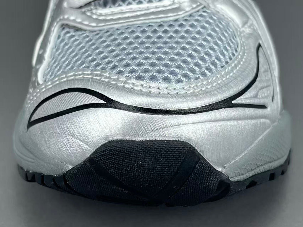 Silver Grey Mesh Running Shoes | Lightweight Comfort Sneakers