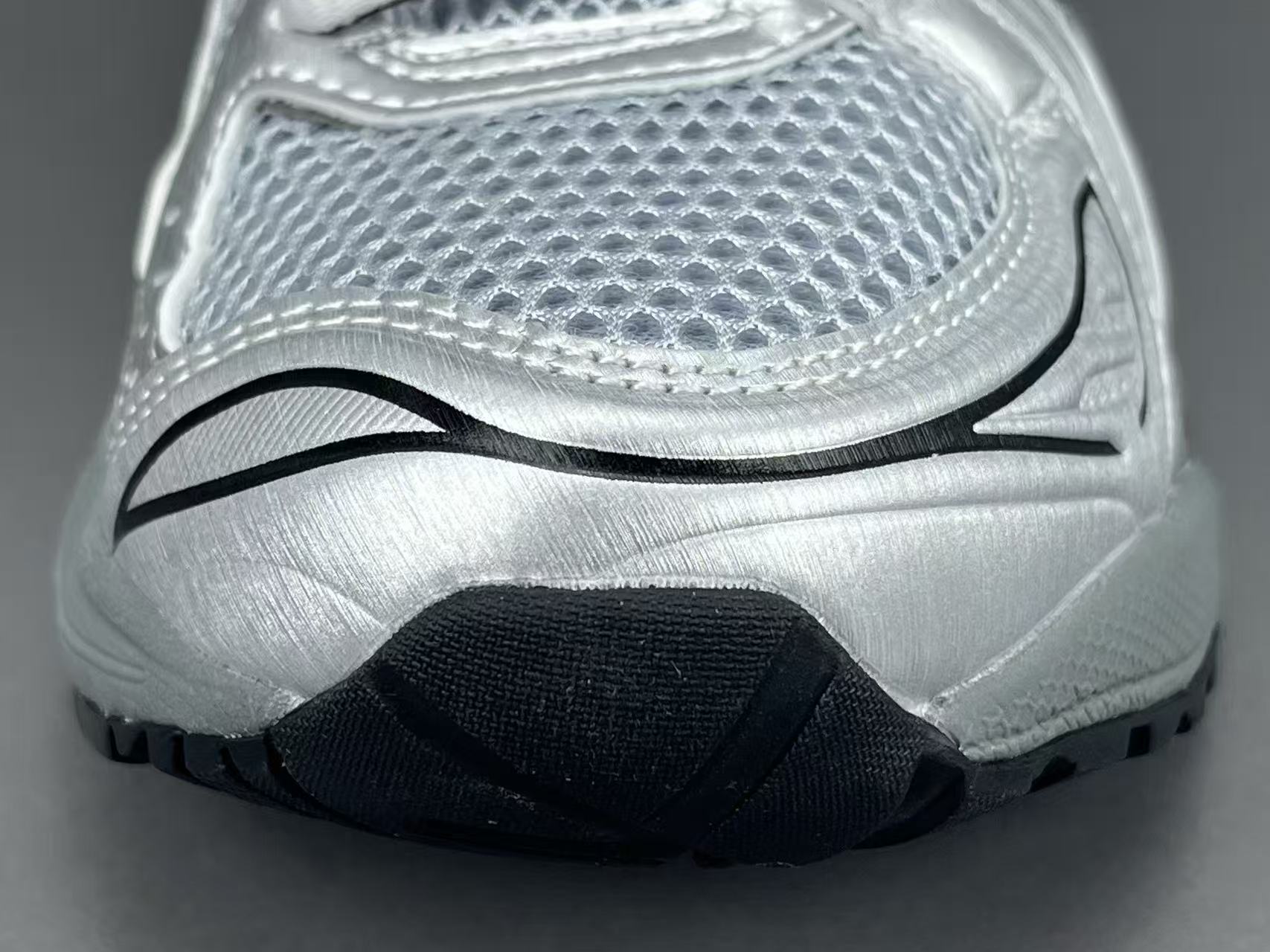 Silver Grey Mesh Running Shoes | Lightweight Comfort Sneakers