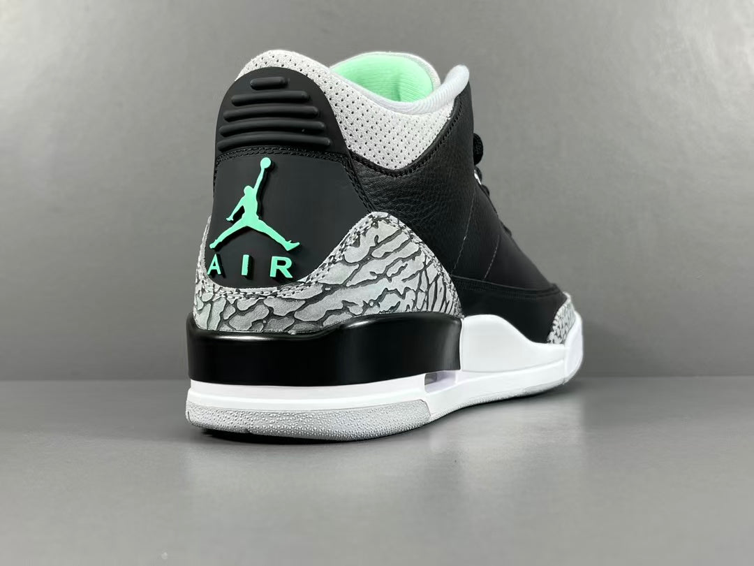 Black & Green Basketball Sneakers | Premium Leather Sports Shoes