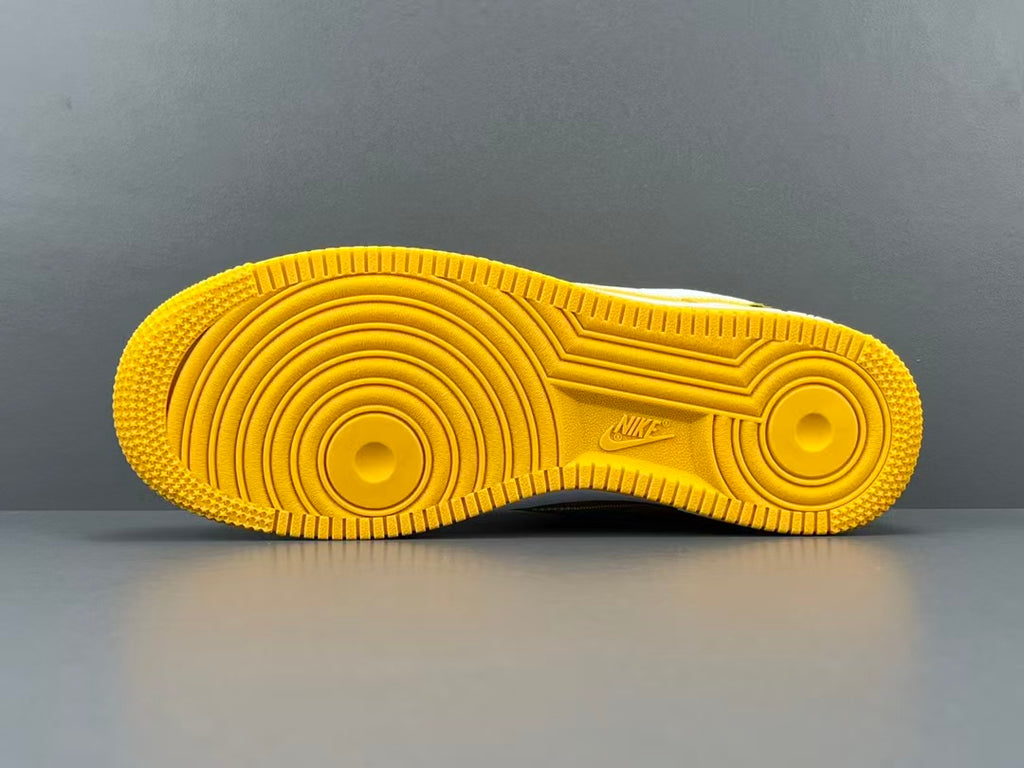 Yellow Luxury Inspired Low Top Casual Sneakers | Premium Embossed Design
