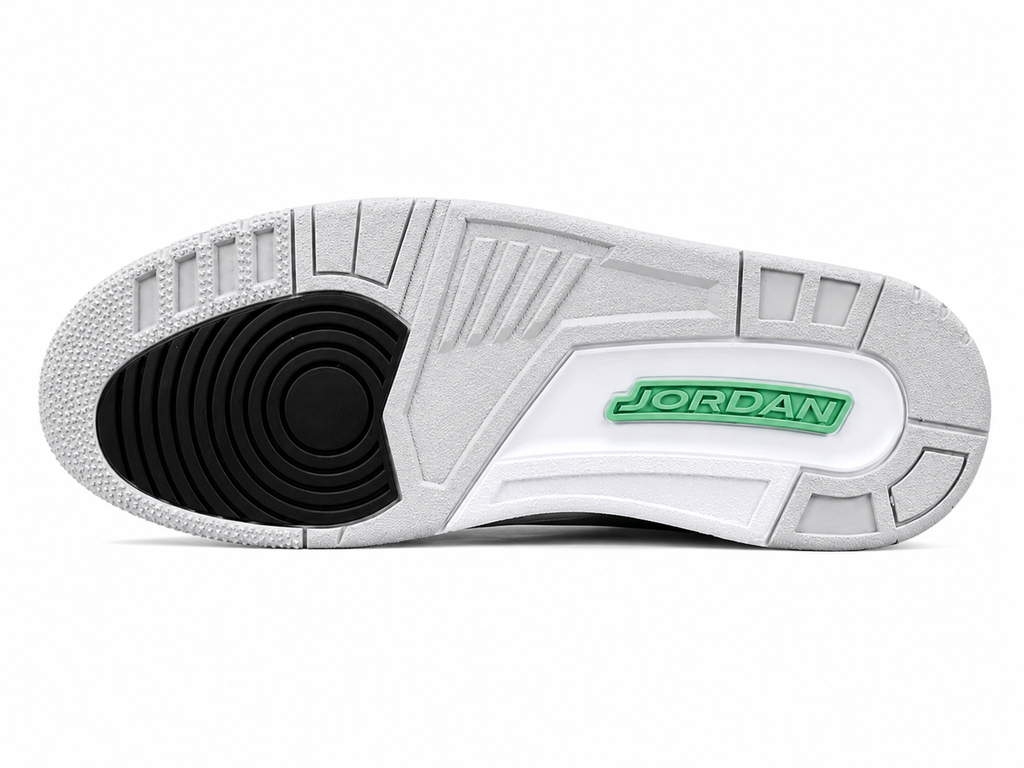 Black & Green Basketball Sneakers | Premium Leather Sports Shoes