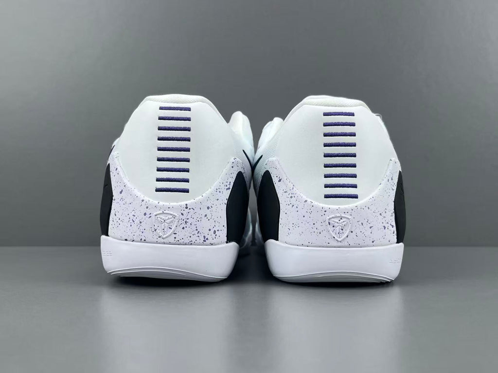 White & Purple Performance Basketball Shoes | Lightweight Court Sneakers