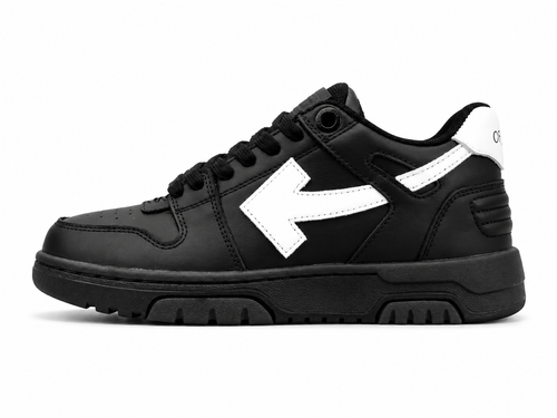 Black & White Low-Top Streetwear Sneakers