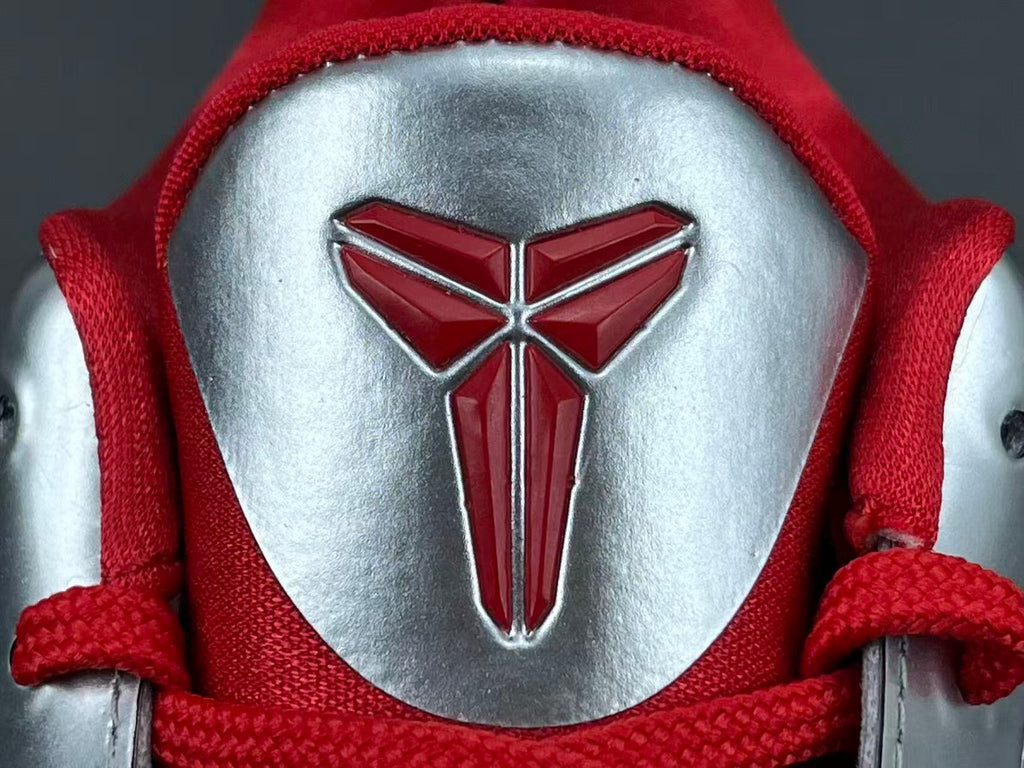 Silver Red Basketball Shoes | High-Traction Performance Sneakers