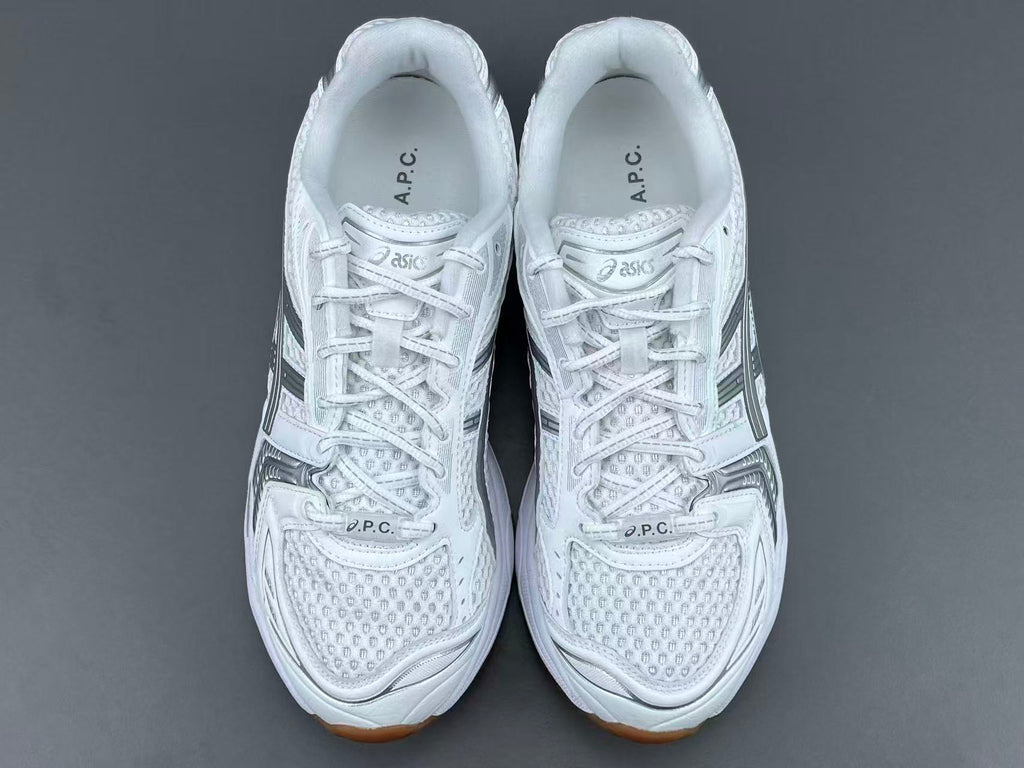 White Silver Running Shoes | Breathable Athletic Sneakers