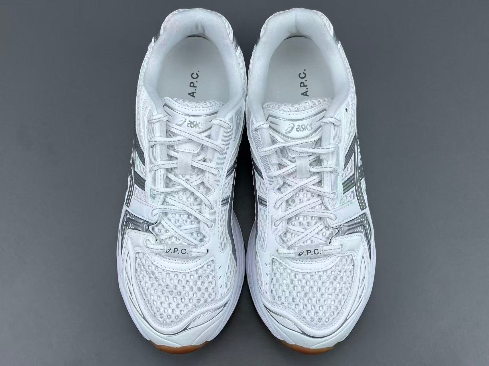 White Silver Running Shoes | Breathable Athletic Sneakers