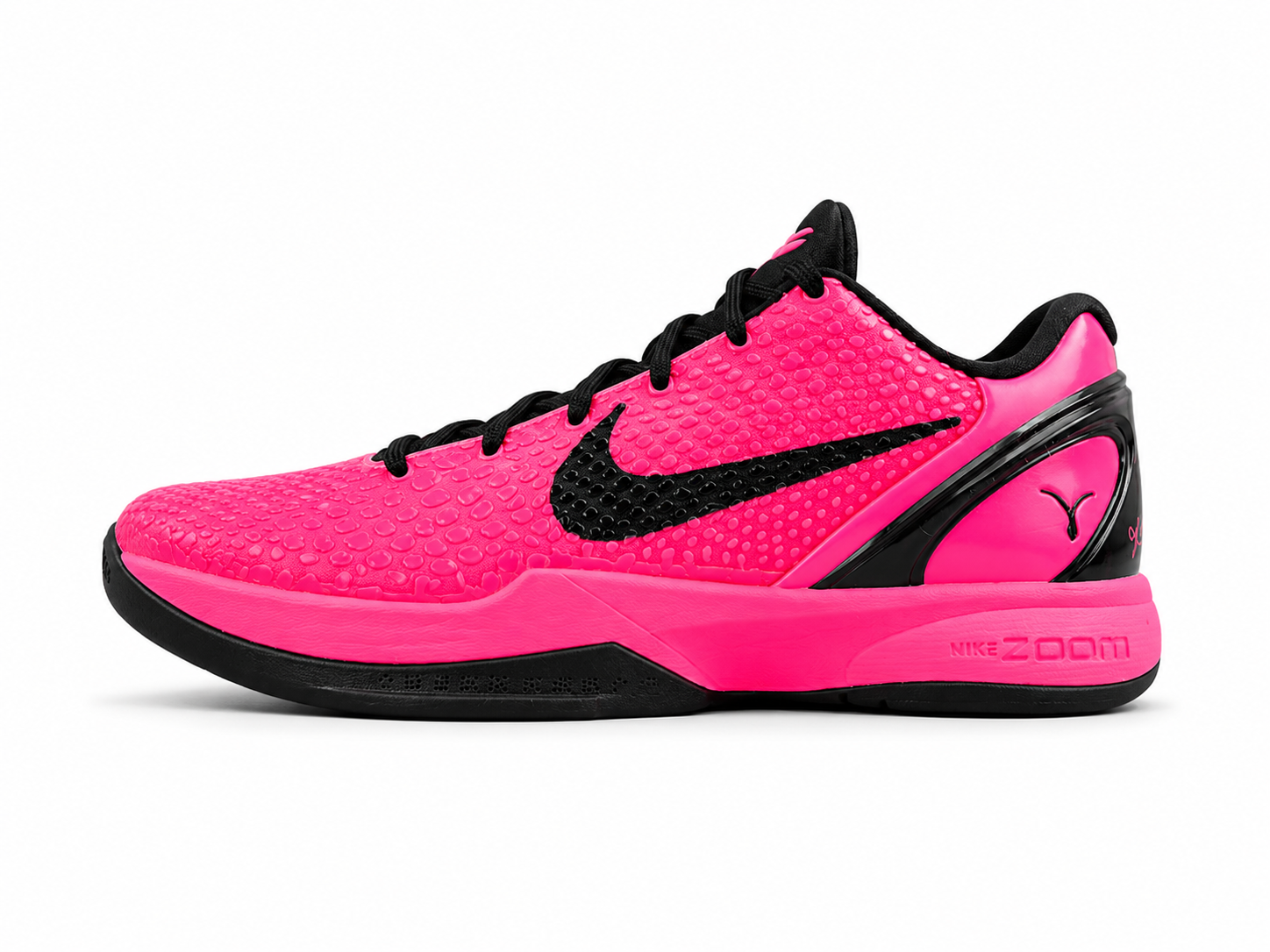 Pink Black Low-Top Basketball Shoes | Lightweight Court Sneakers