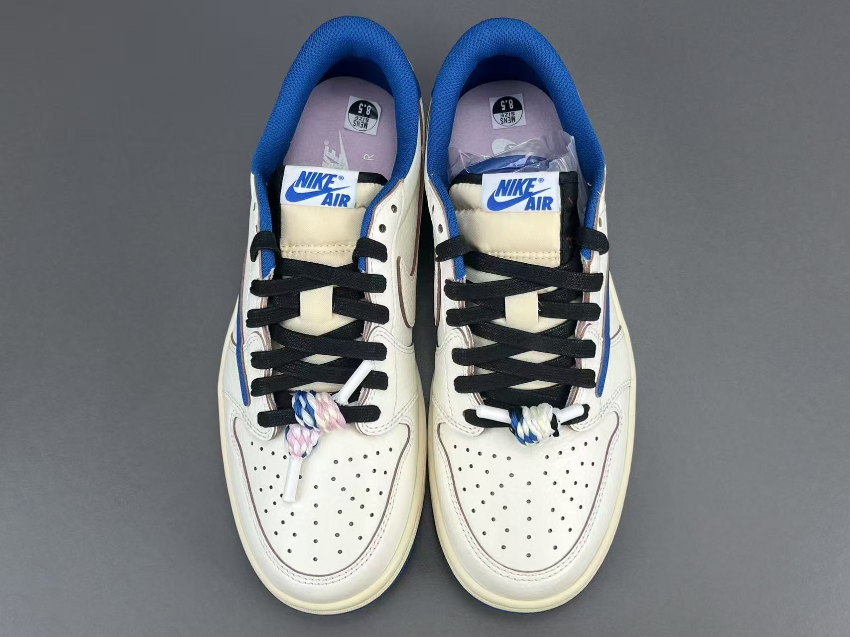 Vintage Blue Low Top Casual Sneakers | Premium Leather Style