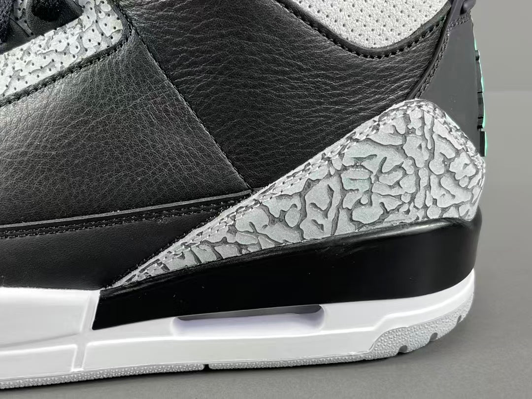 Black & Green Basketball Sneakers | Premium Leather Sports Shoes