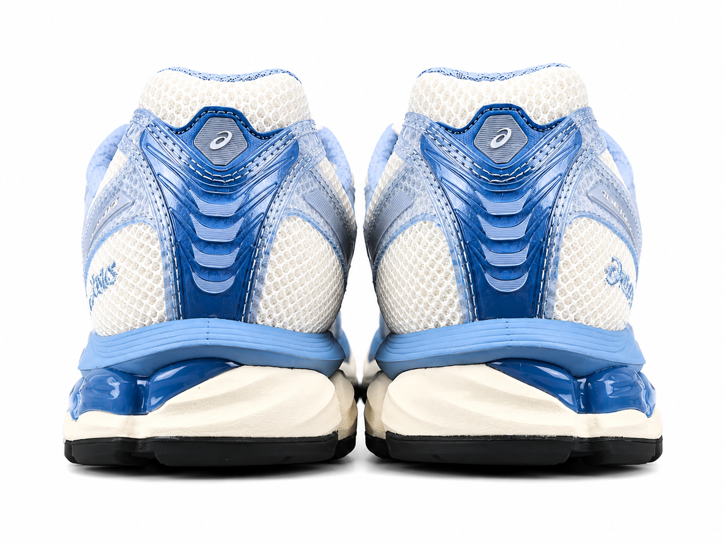 Light Blue Retro Running Sneakers | Breathable Mesh Sports Shoes