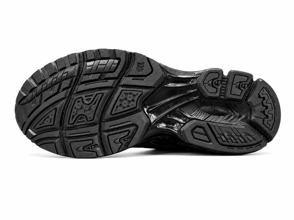 Black Mesh Running Sneakers | Lightweight Cushion Athletic Shoes