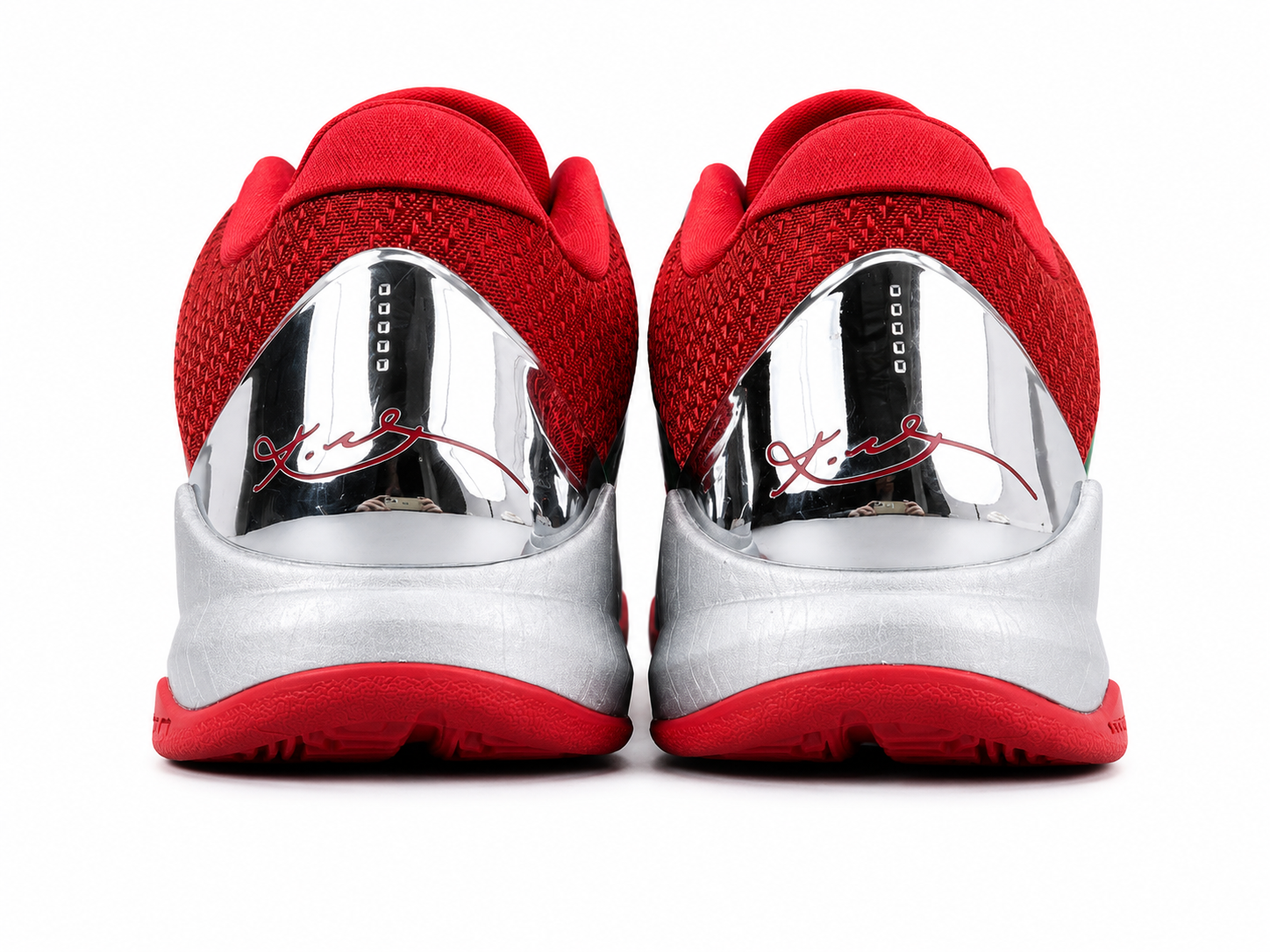 Silver Red Basketball Shoes | High-Traction Performance Sneakers