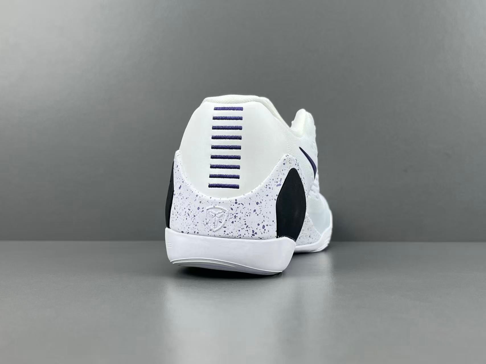 White & Purple Performance Basketball Shoes | Lightweight Court Sneakers
