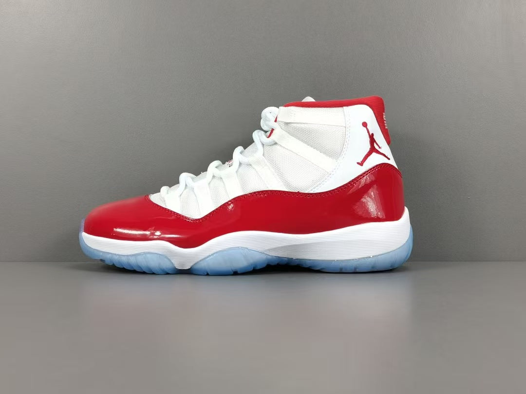 Premium Red White High-Top Basketball Shoes