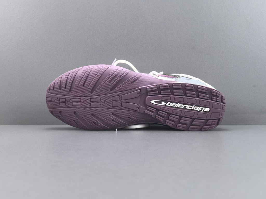 Women's Lightweight Casual Sneakers – Purple Mesh Low Top Shoes