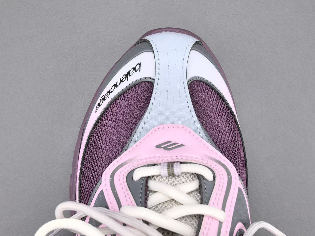 Women's Lightweight Casual Sneakers – Purple Mesh Low Top Shoes