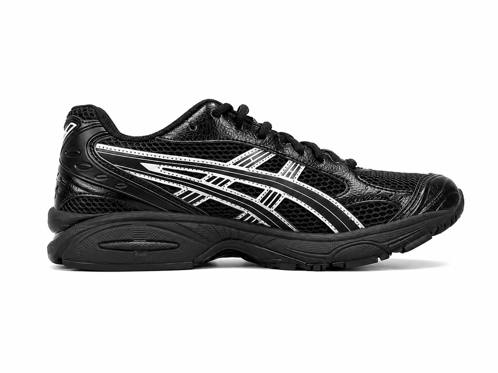 Black Mesh Running Sneakers | Lightweight Cushion Athletic Shoes