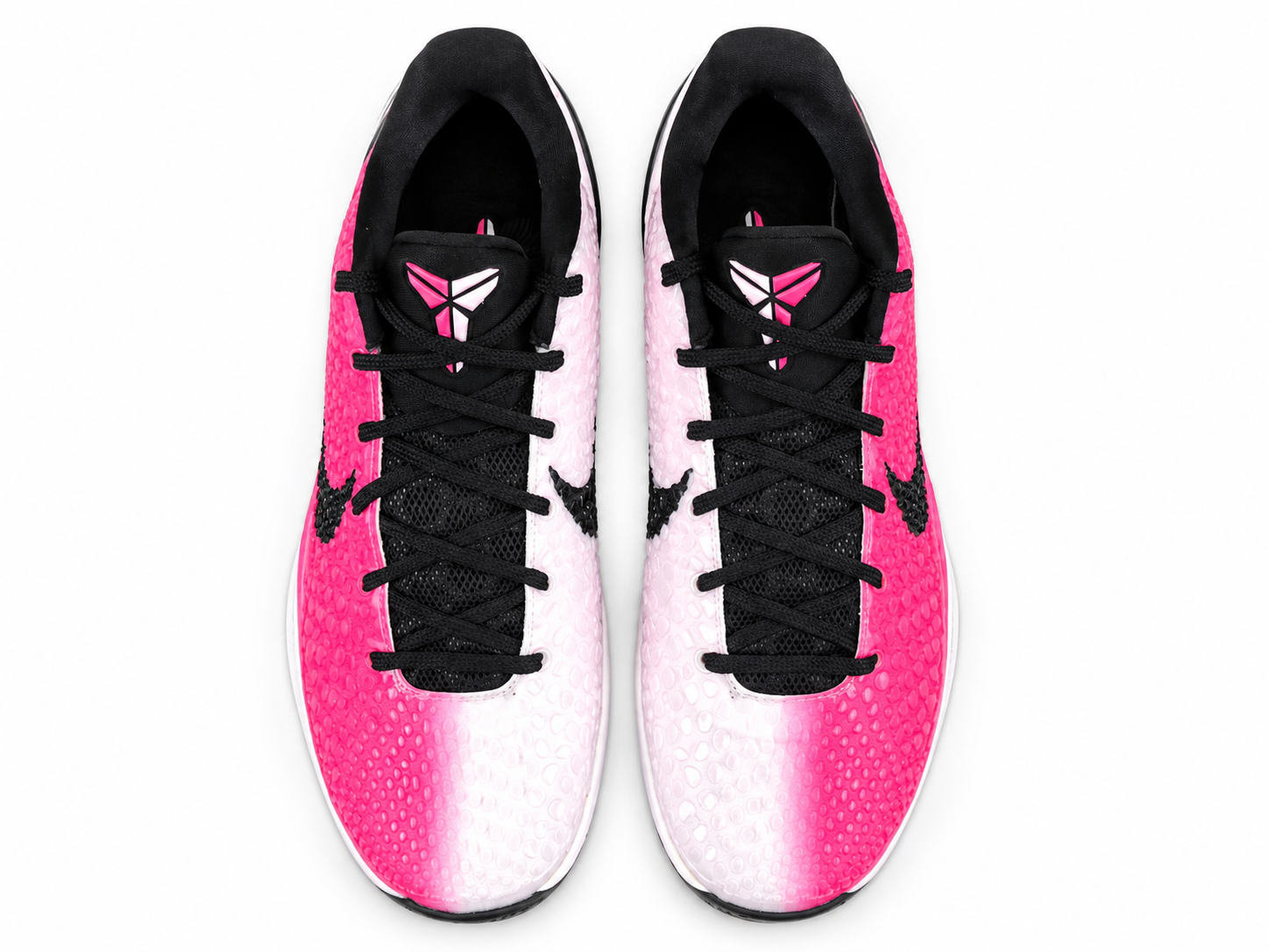 Pink Black Low-Top Basketball Shoes | Lightweight Court Sneakers