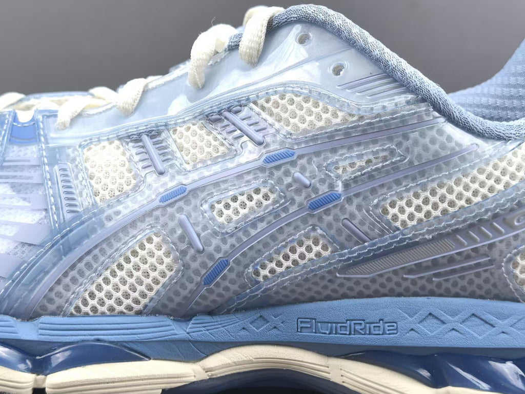 Light Blue Retro Running Sneakers | Breathable Mesh Sports Shoes