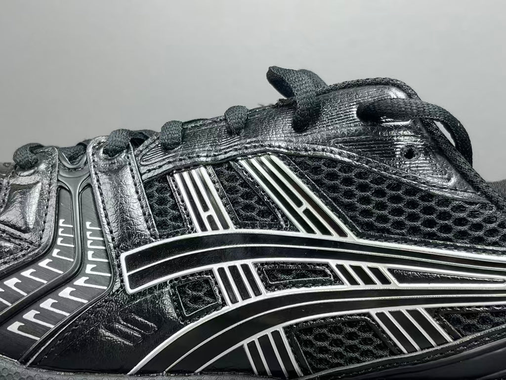 Black Mesh Running Sneakers | Lightweight Cushion Athletic Shoes