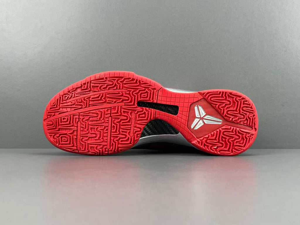 Silver Red Basketball Shoes | High-Traction Performance Sneakers